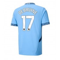 Pánský Fotbalový dres Manchester City Kevin De Bruyne #17 2024-25 Domácí Krátký Rukáv